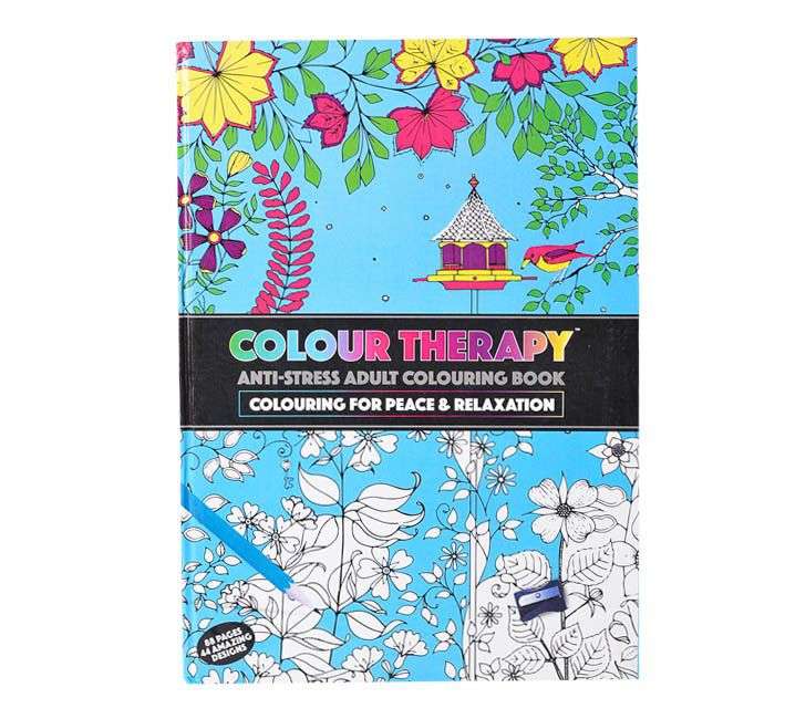 Adult Therapy Colouring Book - Hard Cover