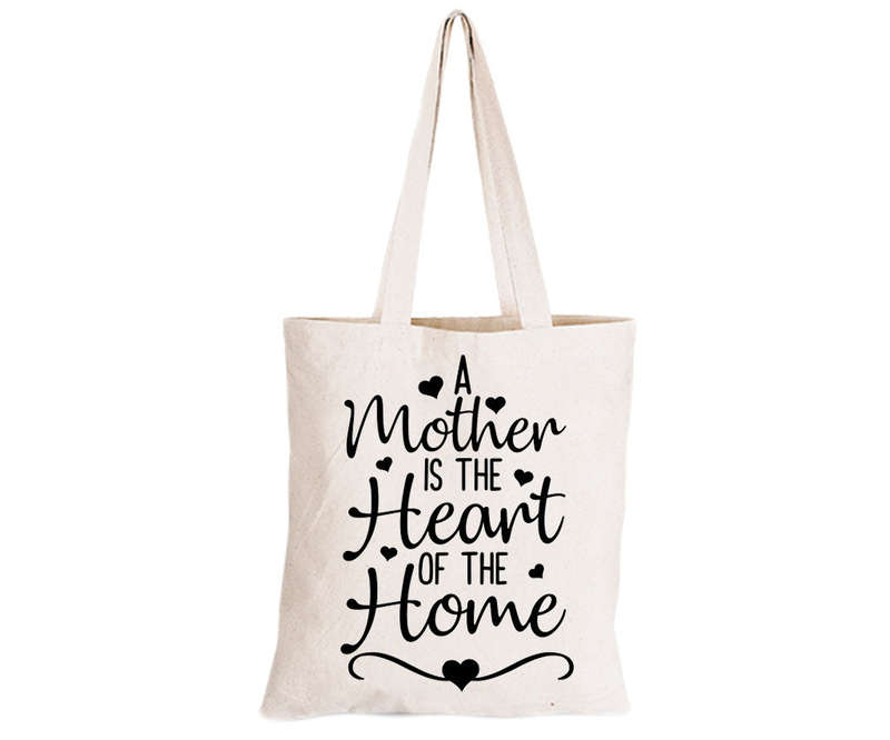 A Mother is the Heart - Eco-Cotton Natural Fibre Bag