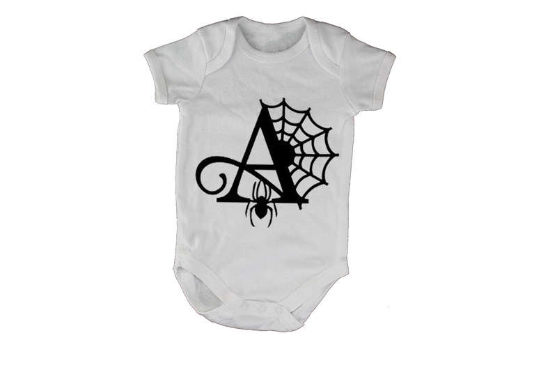A - Halloween Spiderweb - Baby Grow