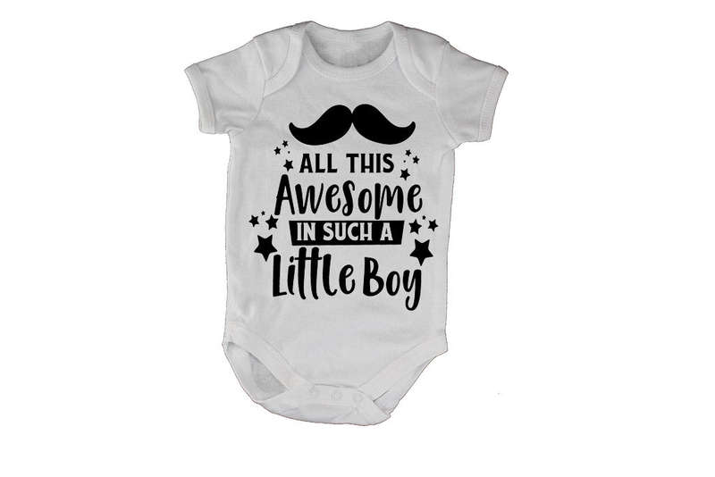 All this Awesome in Such A Little Boy! - Baby Grow