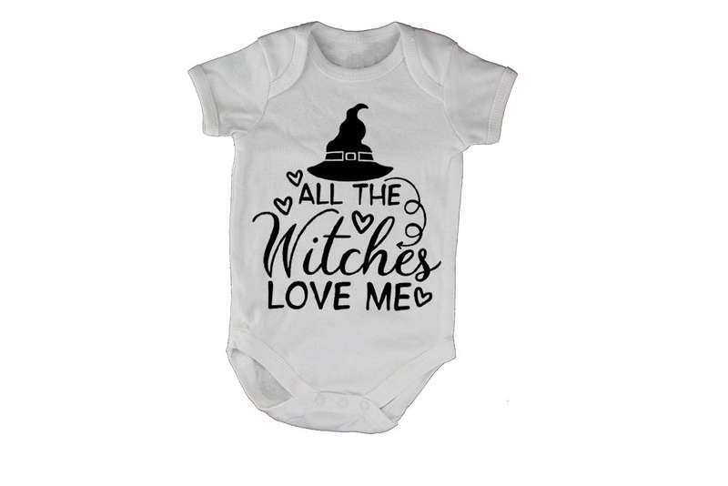 All The Witches Love Me - Halloween - Baby Grow