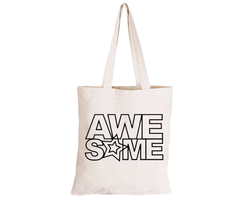 Awesome - Eco-Cotton Natural Fibre Bag