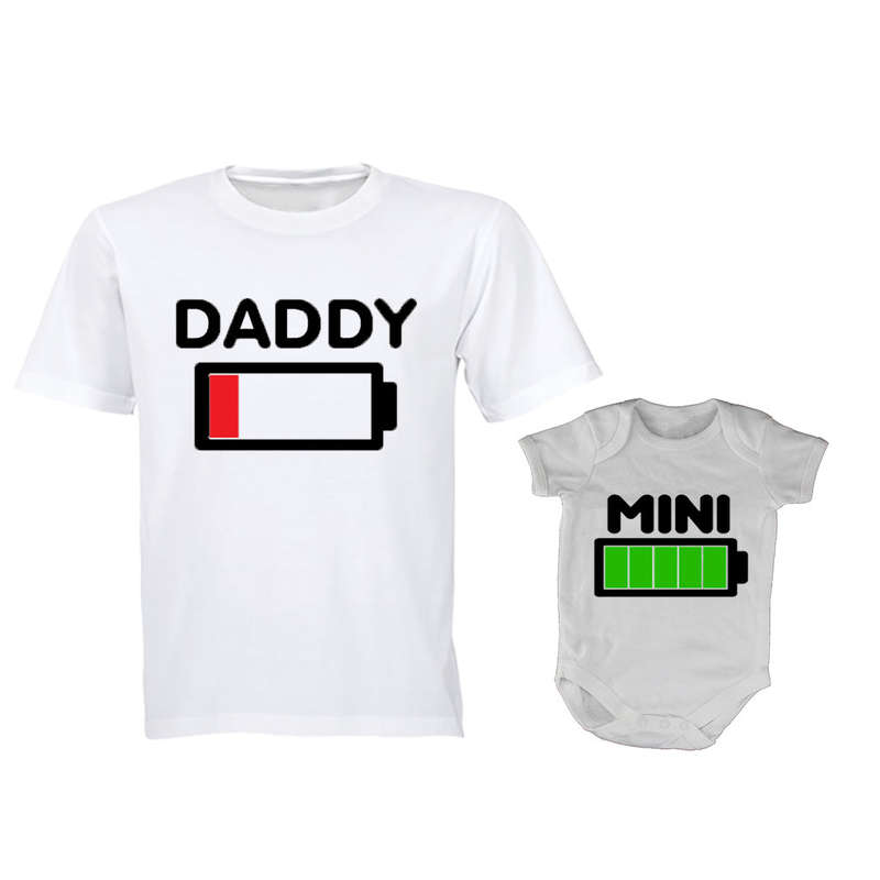 Battery Levels - Daddy | Baby Grow