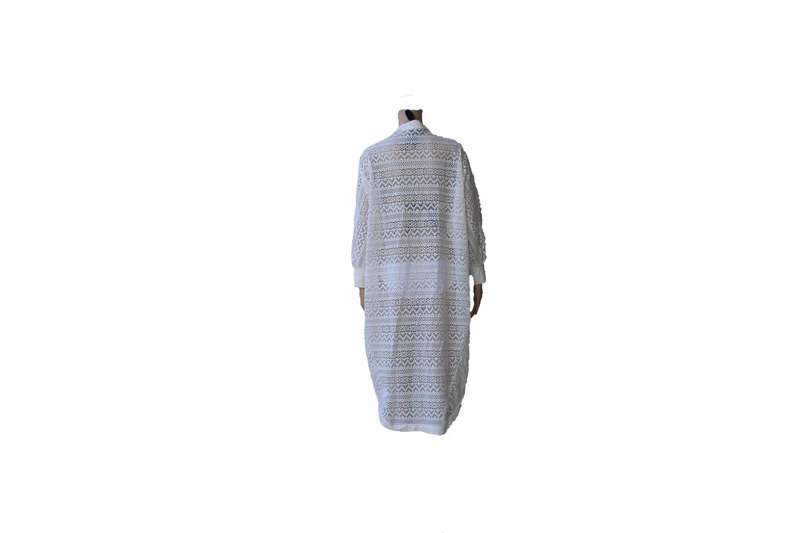 Long White Beach Throw Over
