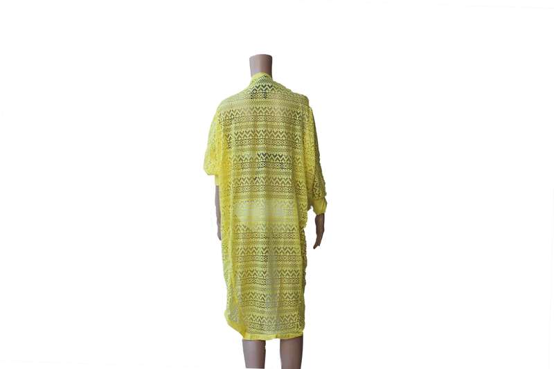 Long Yellow Beach Throw Over