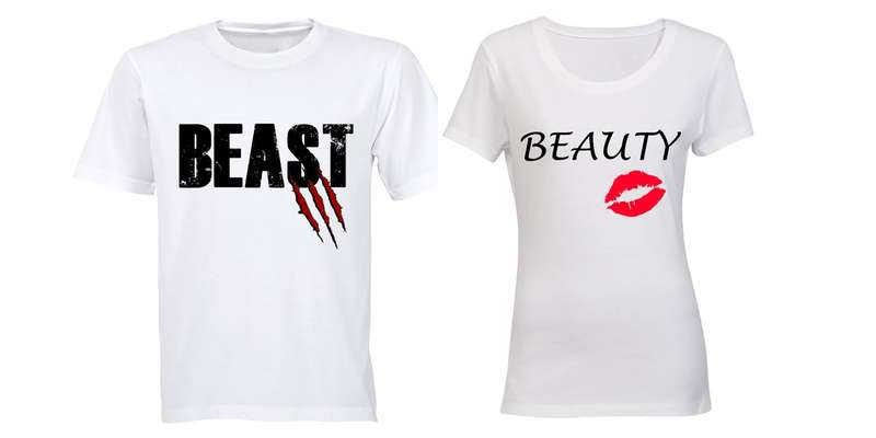 Beast & Beauty - Couples Tees