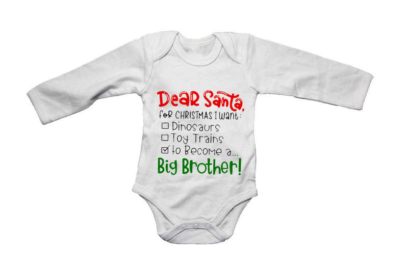 Become A Big Brother - Christmas - Baby Grow