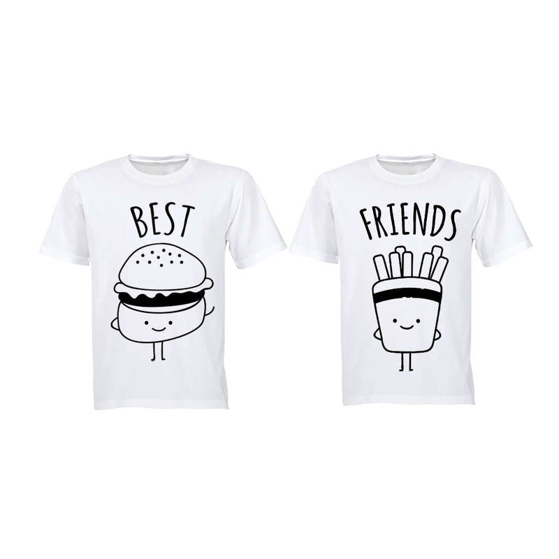 Best Friends - Burger and Fries - Twin Tees - Adults