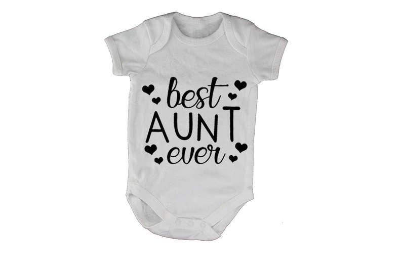 Best Aunt Ever - Hearts - Baby Grow
