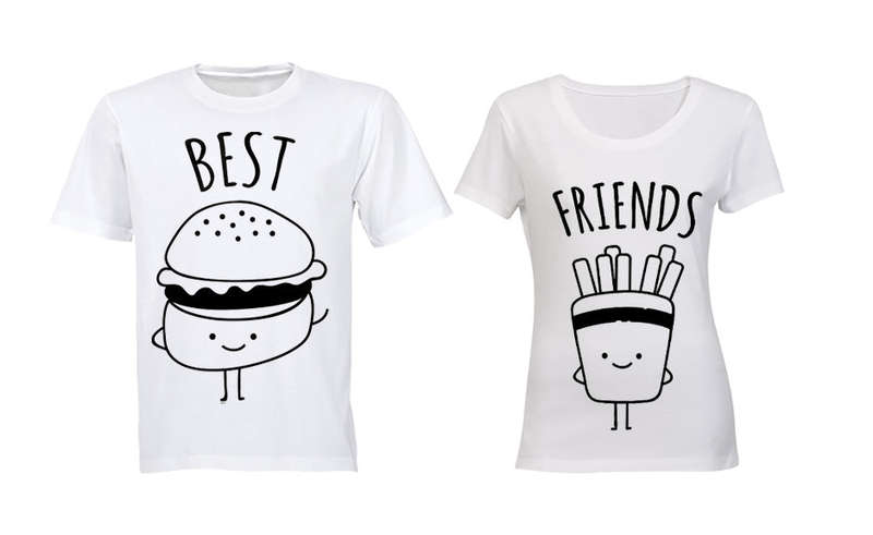Best Friends - Burger & Fries - Couples Tees