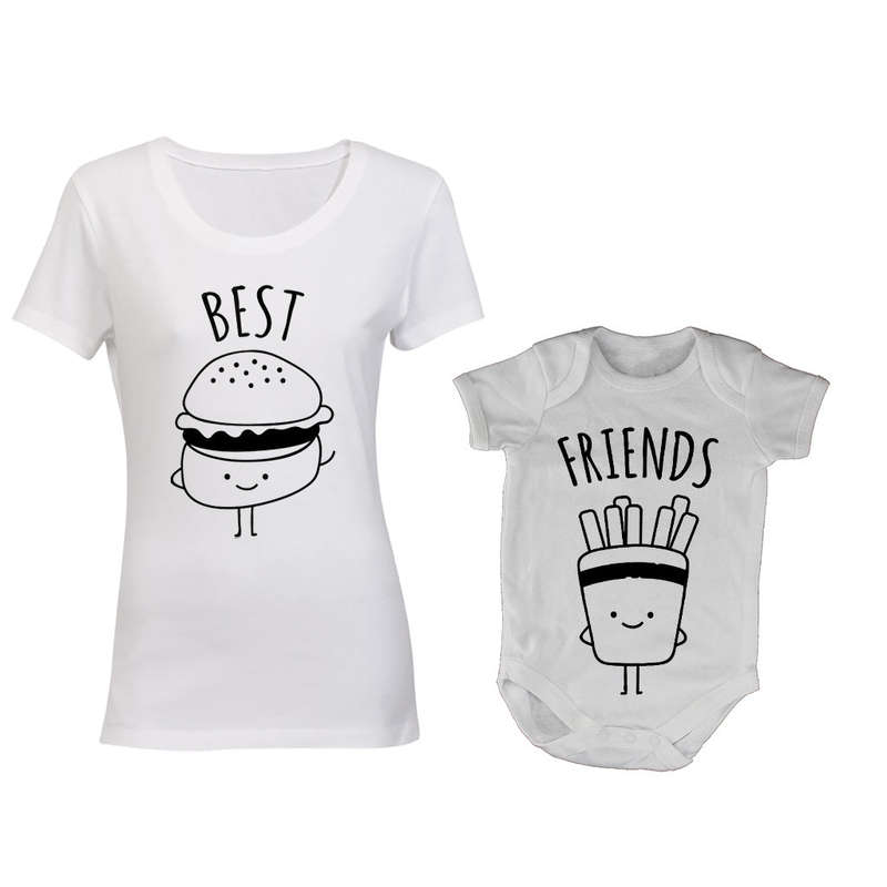 Best Friends - Burger & Fries - Mommy | Baby Grow