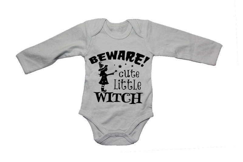 Beware, Cute Little Witch - Halloween - Baby Grow