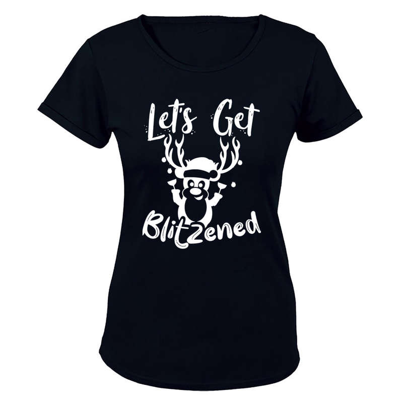 Blitzened - Christmas - Ladies - T-Shirt