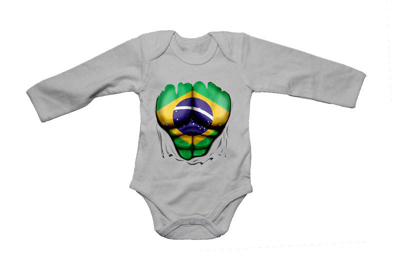 Brazil Ripped Shirt Effect - Baby Grow
