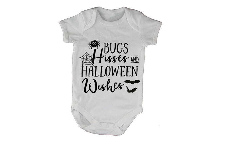 Bugs, Hisses, Halloween Wishes - Baby Grow