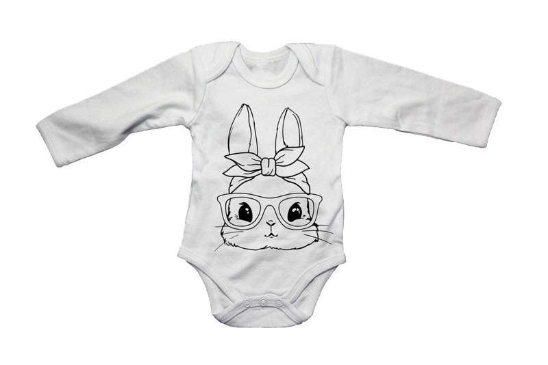 Bunny Glasses - Easter - Baby Grow