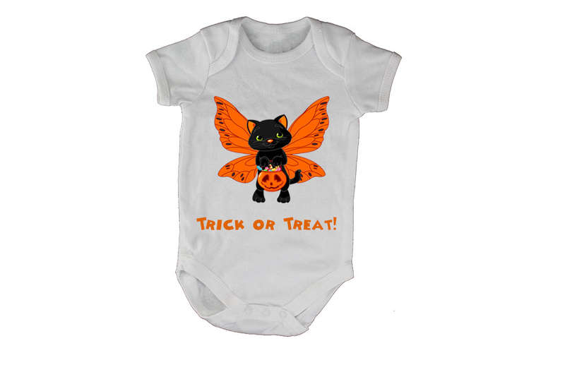 Butterfly Cat - Halloween - Baby Grow