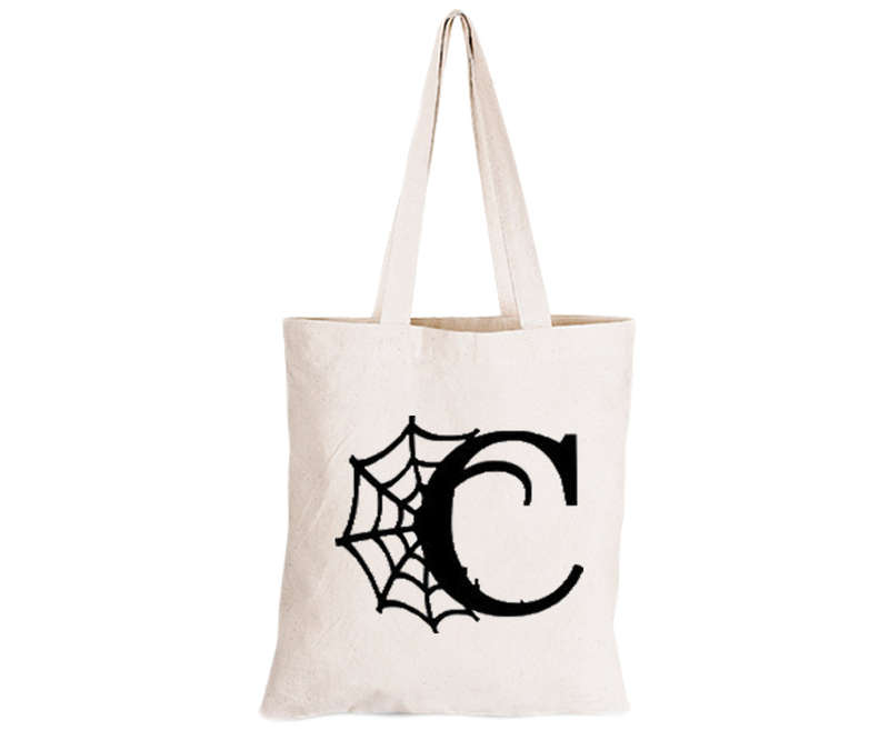 C - Halloween Spiderweb - Eco-Cotton Trick or Treat Bag