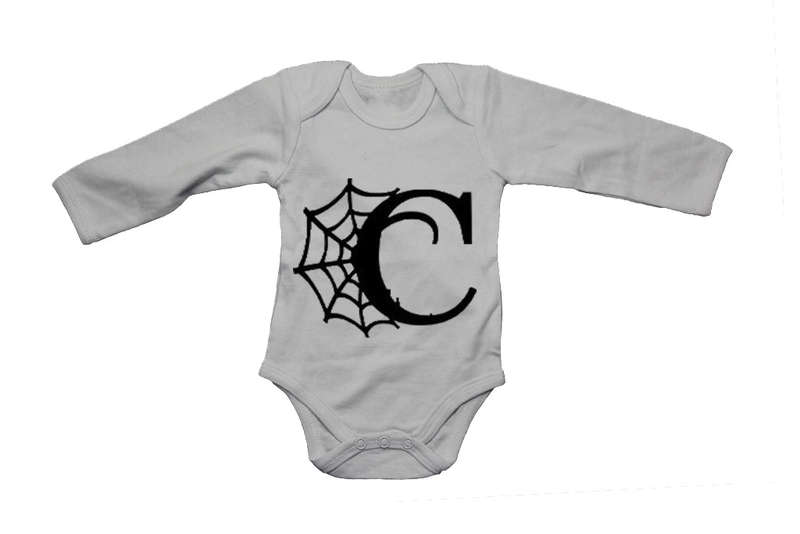 C - Halloween Spiderweb - Baby Grow