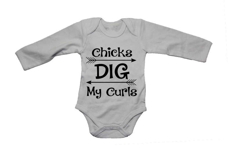 Chicks Dig My Curls - Baby Grow