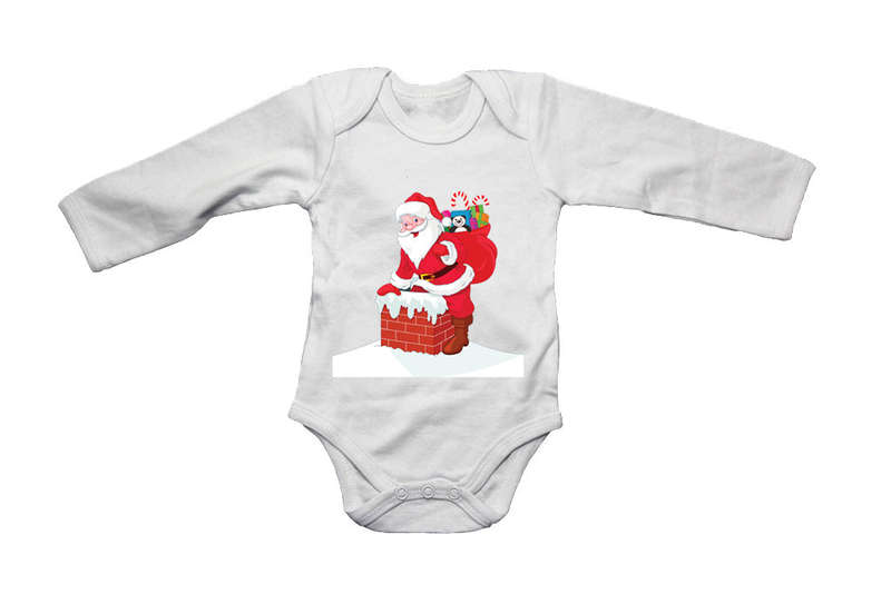 Chimney Santa - Christmas - Baby Grow