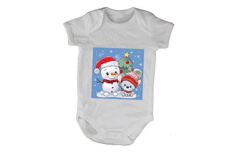 Christmas Snowman - Baby Grow