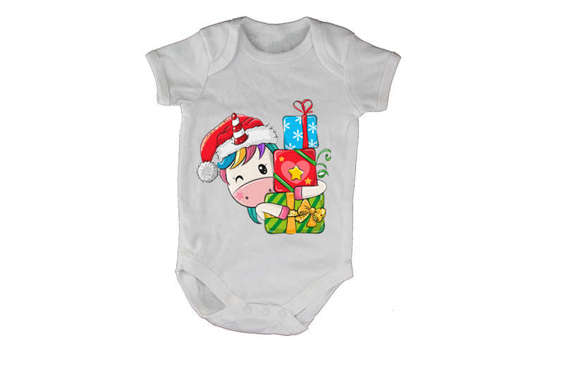 Christmas Unicorn - Baby Grow