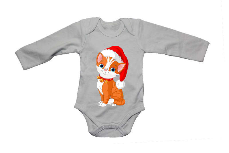 Christmas Kitten - Baby Grow