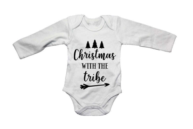 Christmas With My Tribe - Baby Grow