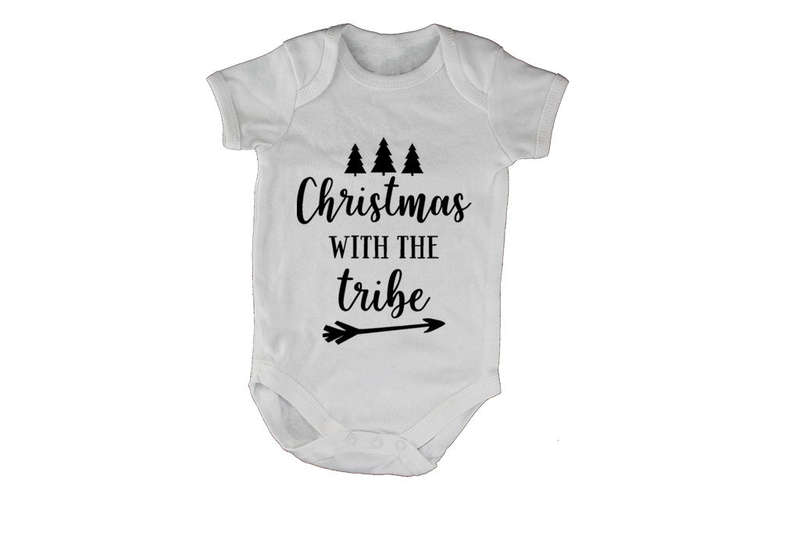 Christmas With My Tribe - Baby Grow