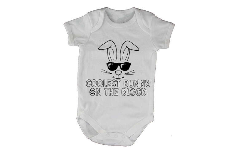 Coolest Bunny on the Block - Easter - Baby Grow
