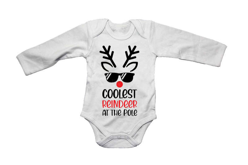 Coolest Reindeer - Christmas - Baby Grow