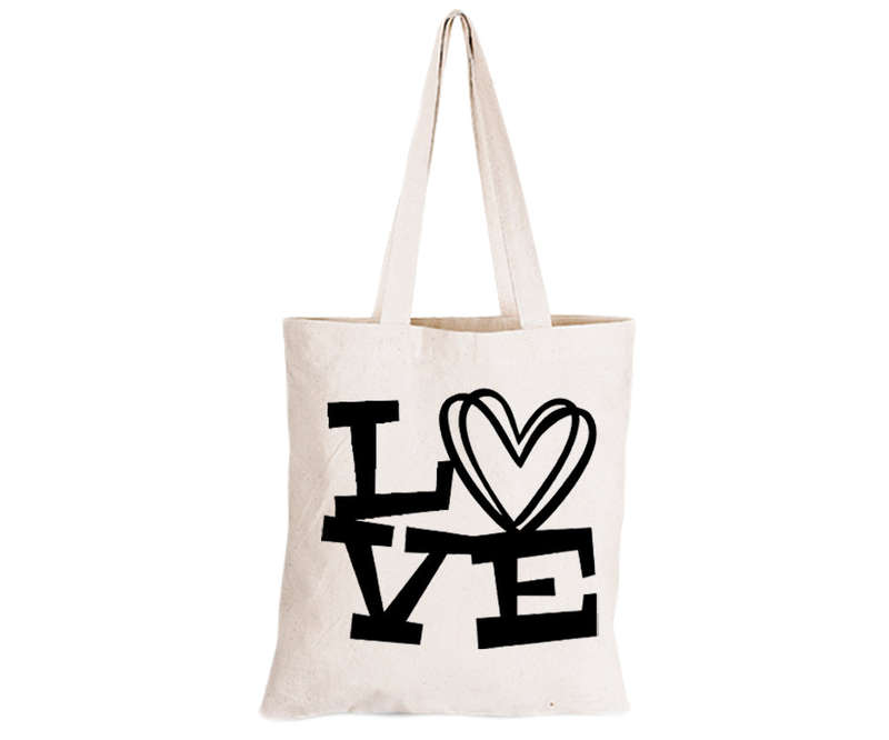 Crazy Love - Eco-Cotton Natural Fibre Bag