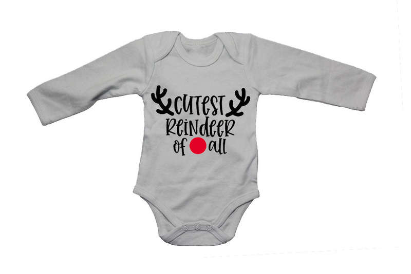 Cutest Reindeer of All - Christmas - Baby Grow