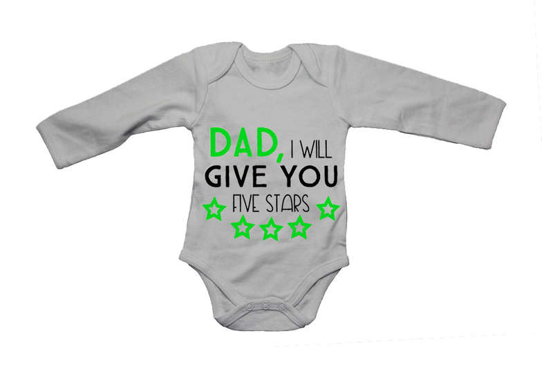 Dad - Five Stars - Baby Grow
