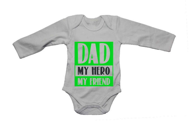 Dad - My Hero & Friend - Baby Grow