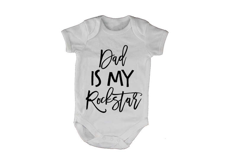 Dad is my Rockstar - Baby Grow