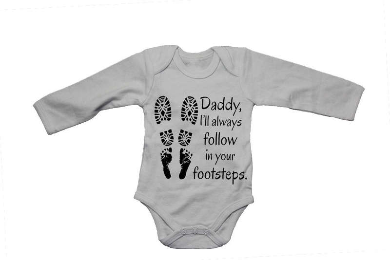 Daddy, I will always follow in your footsteps - Baby Grow