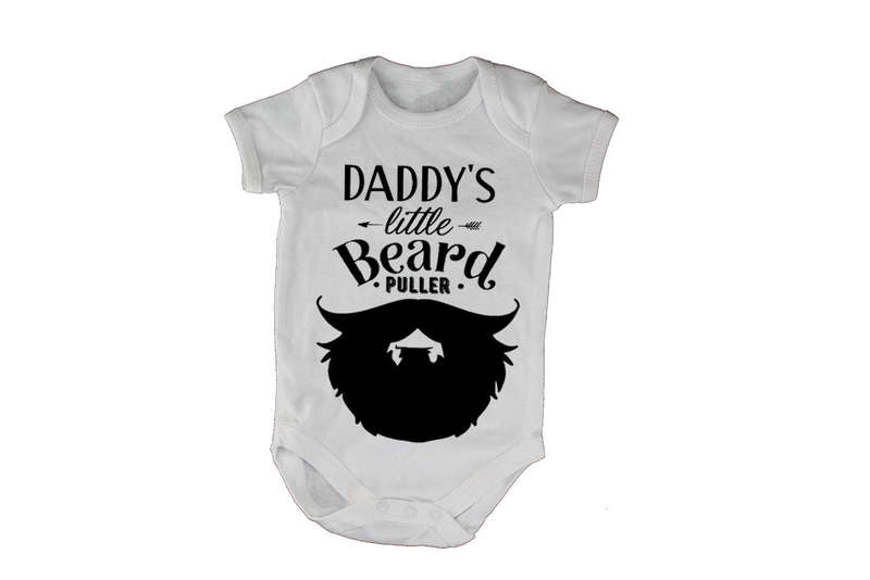 Daddy's Little Beard Puller - Baby Grow