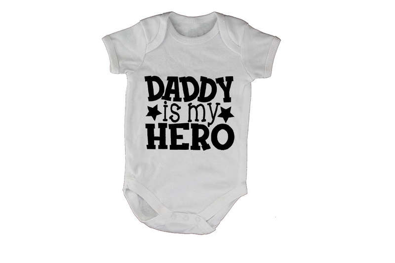 Daddy is my Hero - Stars - Baby Grow