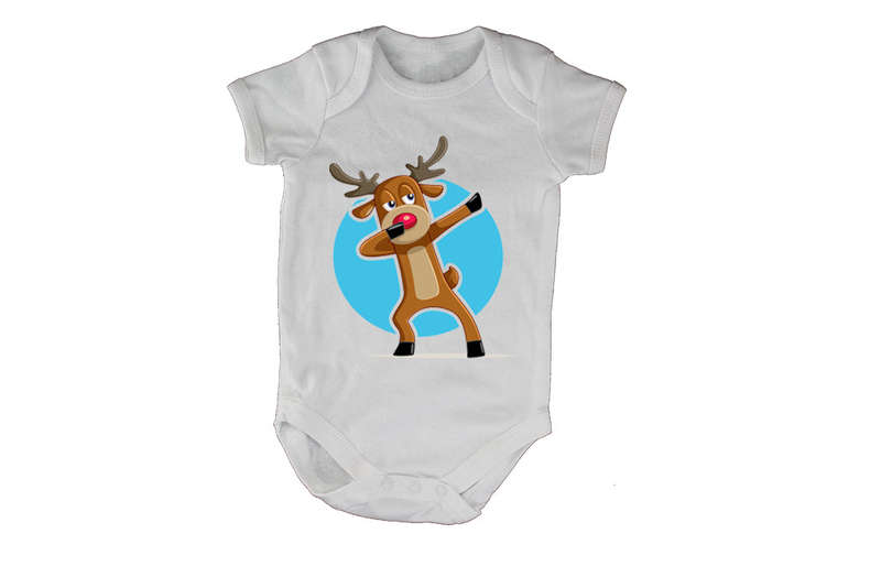 Dancing Christmas Reindeer - Baby Grow