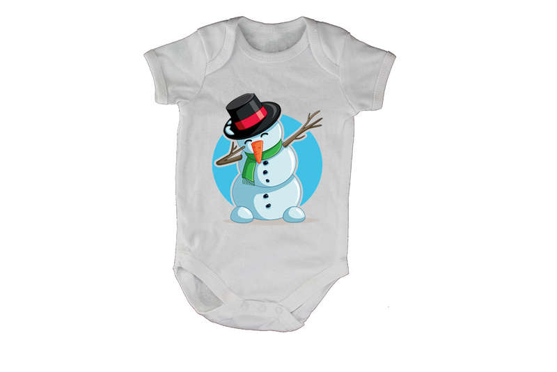 Dancing Christmas Snowman - Baby Grow
