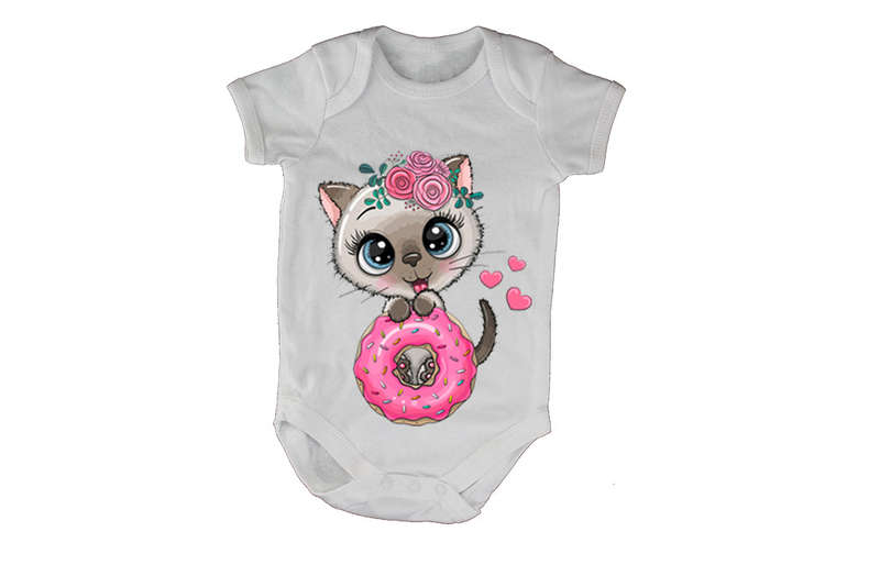 Donut Kitten - Baby Grow