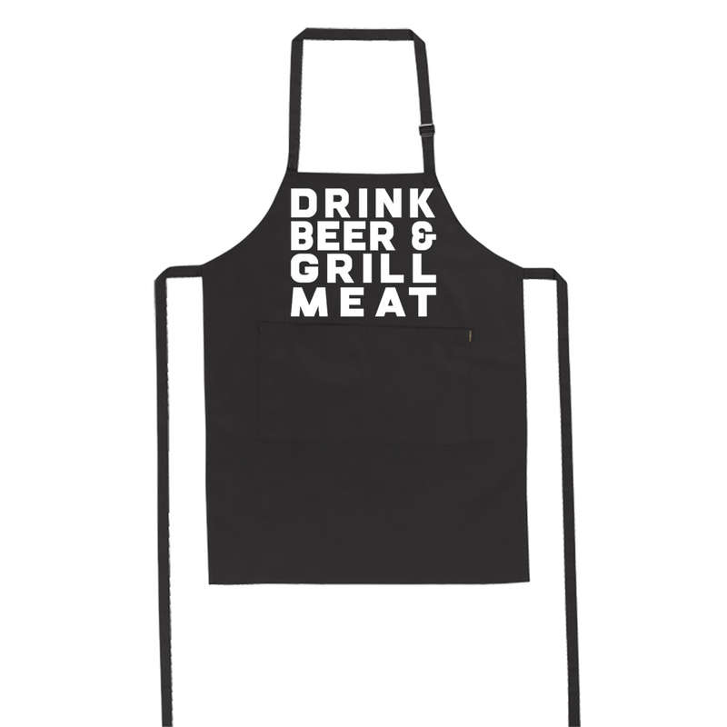Drink Beer & Grill Meat - Apron