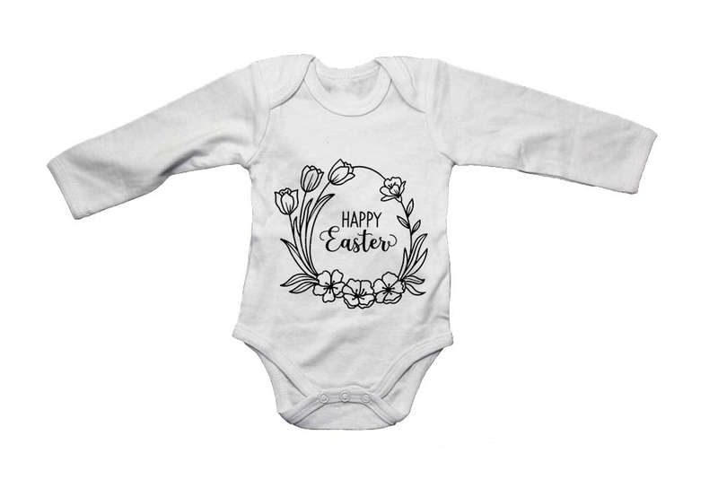 Easter Floral Egg - Baby Grow