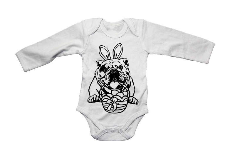 Easter Bulldog - Baby Grow