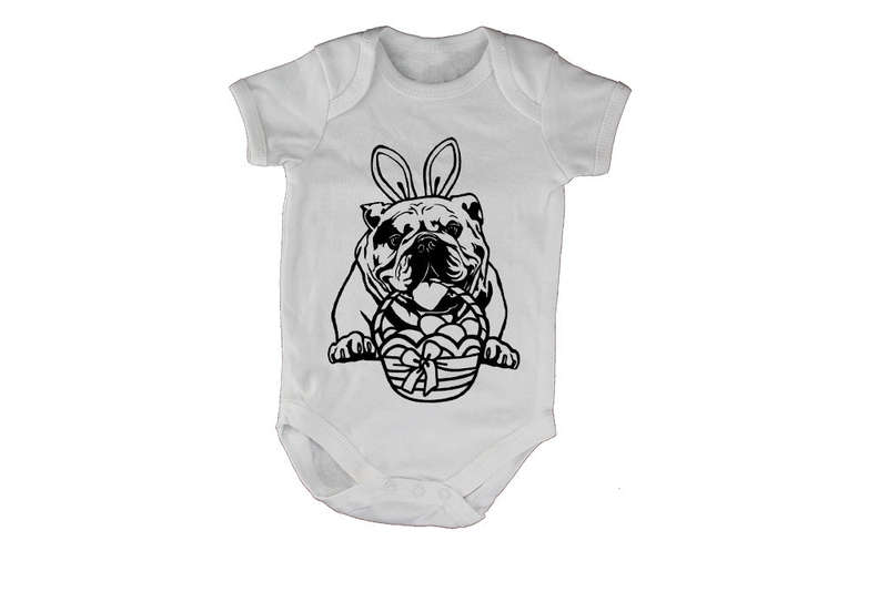 Easter Bulldog - Baby Grow