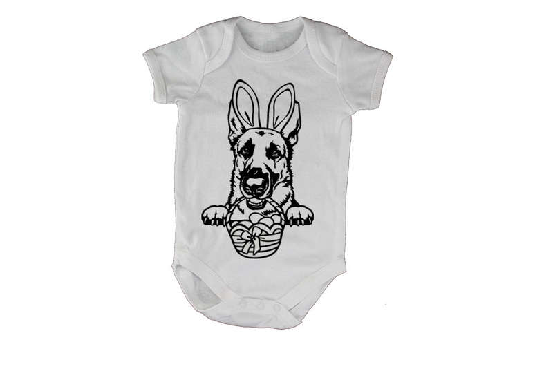 Easter German Shepherd - Baby Grow