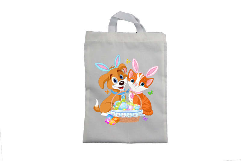 Easter Puppy and Kitten - Easter Bag