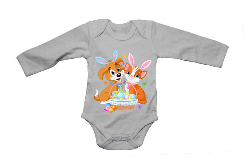 Easter Puppy & Kitten - Baby Grow